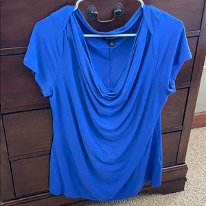 Soft, blue scoop neck shirt